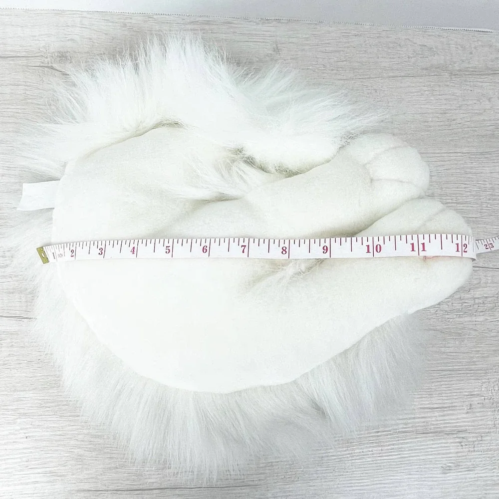 Vintage Dan Dee‎ Expressions White Fluffy Persian Cat Blue Eyes Eyelashes Plush
